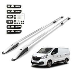 Roof rails for Renault Trafic SHORT 2014- | Aluminum | Plastic