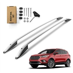 Roof rails for Ford Kuga 2013-2019 | Silver | Aluminum | Plastic