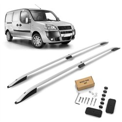 Roof rails for Fiat Doblo LONG 2001-2010 | Aluminum | Plastic