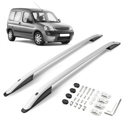 Roof rails for Peugeot Partner 1996-2008 | Aluminum | Plastic