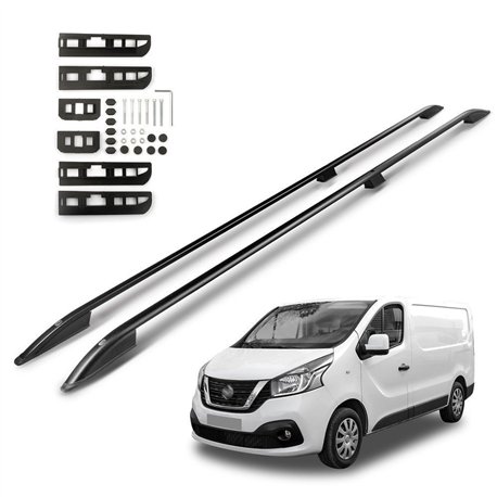Roof rails for Nissan NV300 LONG 2016-2021 | Aluminum | Plastic
