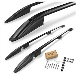 Roof rails for Opel Zafira Life MEDIUM 2019- | Aluminum | Plastic