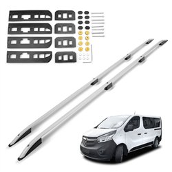Roof rails for Opel Vivaro LONG 2014-2019 | Aluminum | Plastic