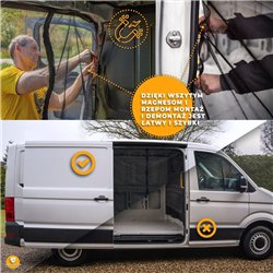 Sliding door mosquito net for Ford Tourneo Custom 2023-