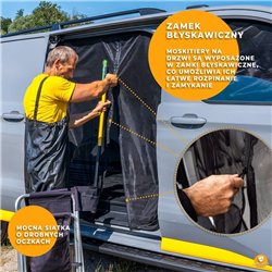 Sliding door mosquito net for Ford Transit Custom 2023-