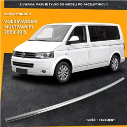 Front bumper grille trim for Volkswagen VW Multivan FL 2009-2015