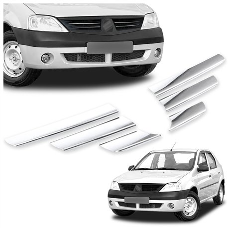 Front grille trims for Renault Logan Sedan 4D 2005-2010