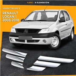 Listwy atrapy przedniej do Renault Logan Sedan 4D 2005-2010