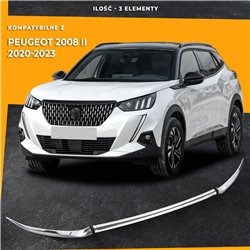 Front grille trims for Peugeot 2008 PRE-FL 2020-2023