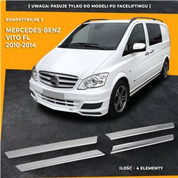 Front grille trims for Mercedes Vito FL 2010-2014