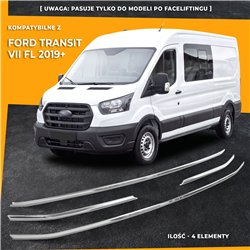 Listwy atrapy przedniej do Ford Transit FL 2019-