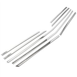 Front grille trims for Mercedes Actros 2018- | Stainless steel