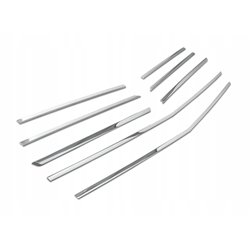 Front grille trims for Mercedes Actros 2018- | Stainless steel