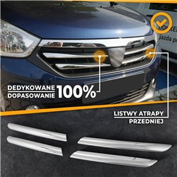 Listwy atrapy przedniej do Dacia Lodgy Stepway 2012-2022