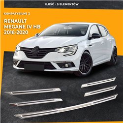 Front grille trims for Renault Megane Hatchback 5D PRE-FL 2016-2020