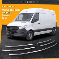 Front grille trims for Mercedes Sprinter 2018- | Stainless steel