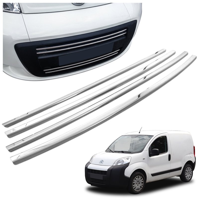 Front grille trims for Citroen Nemo 2008-2014 | Stainless steel