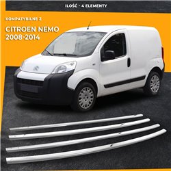 Front grille trims for Citroen Nemo 2008-2014 | Stainless steel