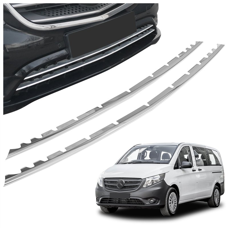 Front bumper grille trims for Mercedes Vito Tourer PRE-FL 2014-2019