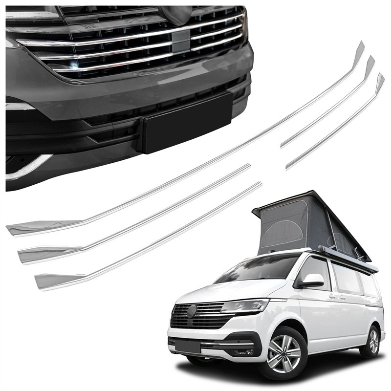 Front bumper grille trims for Volkswagen VW California 2019-2024