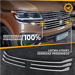 Listwy atrapy zderzaka przedniego Volkswagen VW California 2019-2024