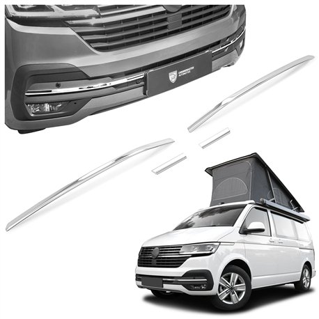 Front bumper grille trims for Volkswagen VW California 2019-2024