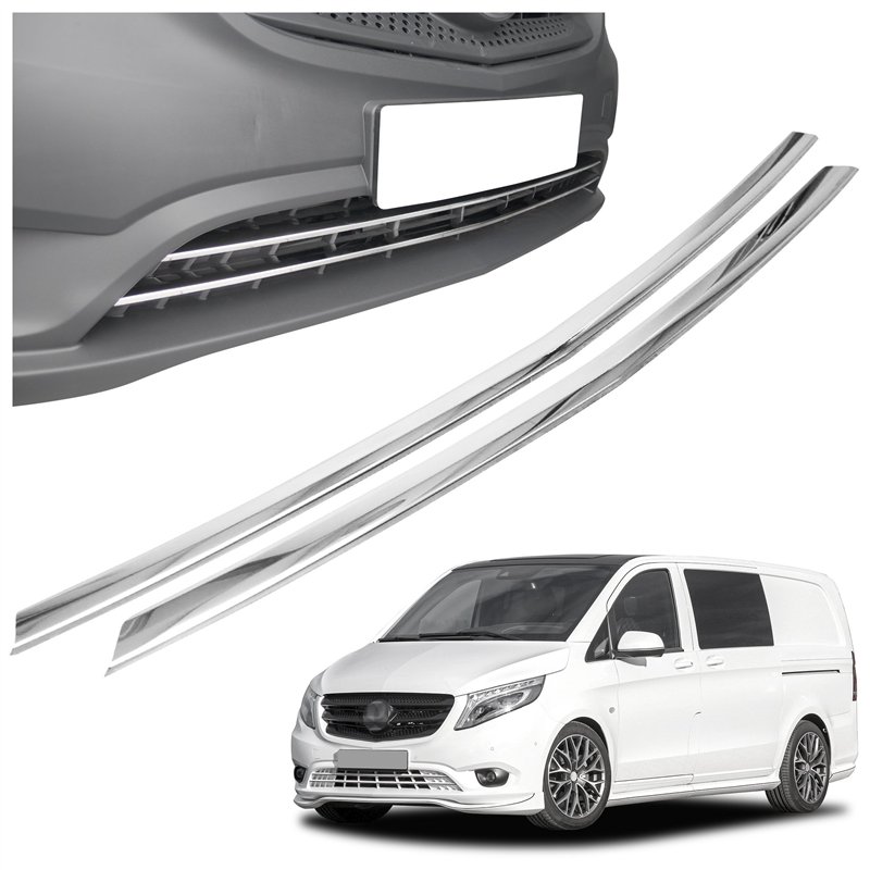 Front bumper grille trims for Mercedes Vito Mixto PRE-FL 2014-2019