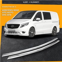 Front bumper grille trims for Mercedes Vito Mixto PRE-FL 2014-2019