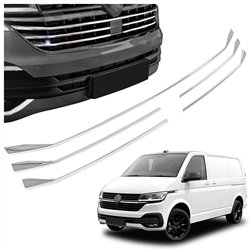 Front bumper grille trims for Volkswagen VW Transporter 2019-2023