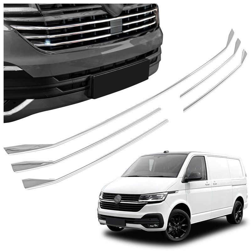 Listwy atrapy zderzaka przedniego Volkswagen VW Transporter 2019-2023