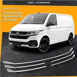 Listwy atrapy zderzaka przedniego Volkswagen VW Transporter 2019-2023