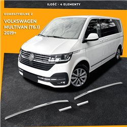 Listwy atrapy zderzaka przedniego Volkswagen VW Multivan 2019-2022