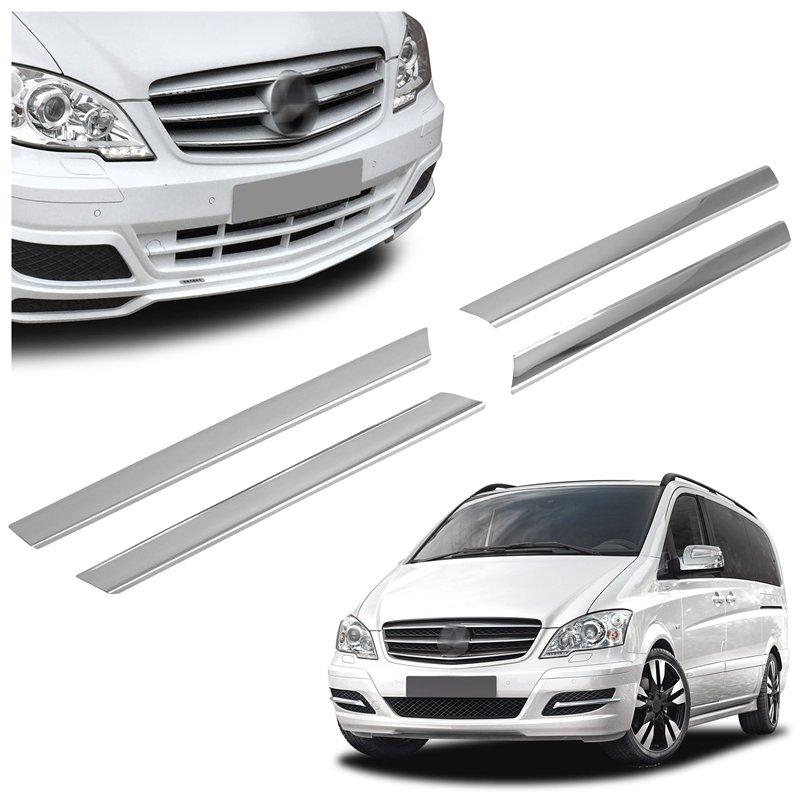 Front grille trims for Mercedes Viano FL 2010-2014
