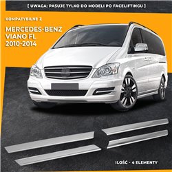Front grille trims for Mercedes Viano FL 2010-2014