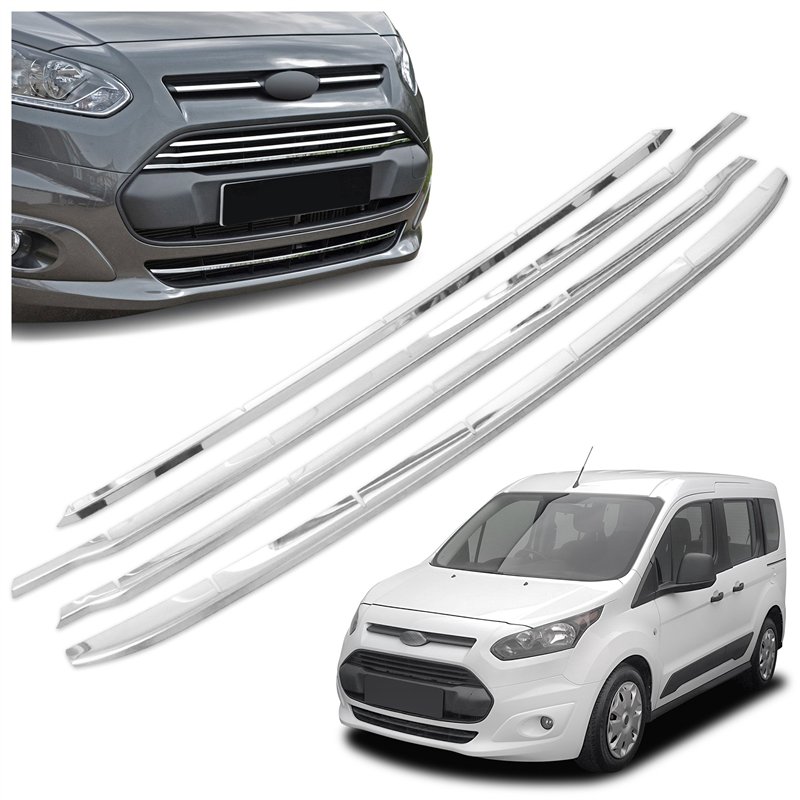 Front bumper grille trims for Ford Tourneo Connect PRE-FL 2013-2018