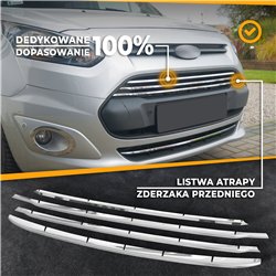 Front bumper grille trims for Ford Tourneo Connect PRE-FL 2013-2018
