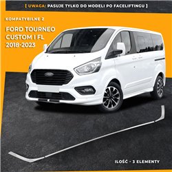 Listwy atrapy zderzaka przedniego Ford Tourneo Custom FL 2018-2023