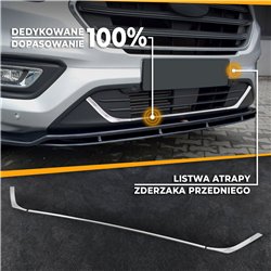 Listwy atrapy zderzaka przedniego Ford Tourneo Custom FL 2018-2023