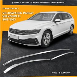 Front bumper grille trims for Volkswagen VW Passat Kombi Variant FL 2019-2023