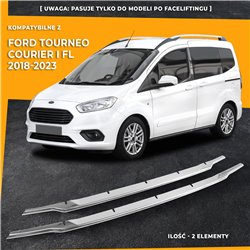 Front bumper grille trims for Ford Tourneo Courier FL 2018-2023