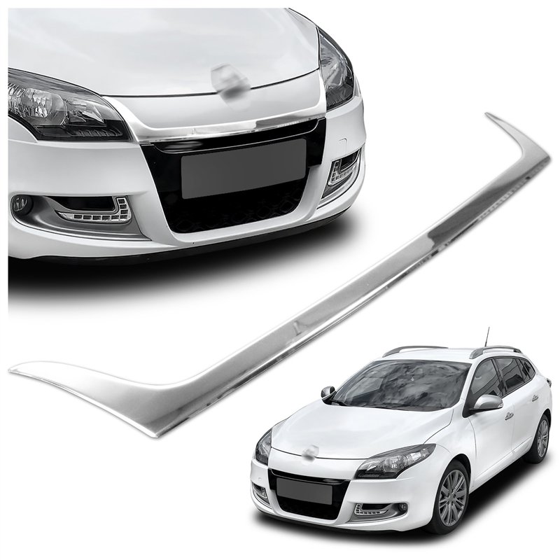 Front grille trim for Renault Megane Kombi Grandtour PRE-FL 2009-2012