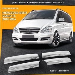 Front grille trims for Mercedes Viano FL 2010-2014