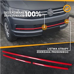 Front bumper grille trims for Volkswagen VW Caravelle 2015-2019