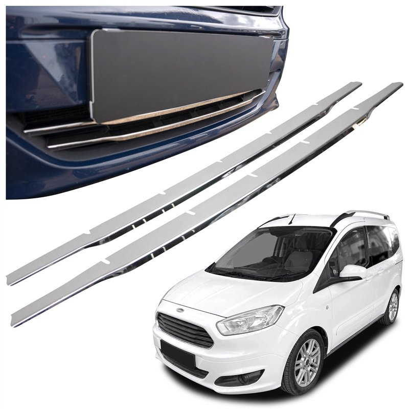 Front bumper grille trims for Ford Tourneo Courier PRE-FL 2014-2018