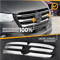 Listwy atrapy przedniej do Mercedes Sprinter 2018-