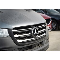 Front grille trims for Mercedes Sprinter 2018- | Stainless steel