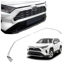 Front grille trims for Toyota RAV4 2019- | Stainless steel