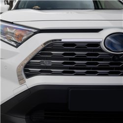 Front grille trims for Toyota RAV4 2019- | Stainless steel