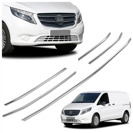 Front grille trims for Mercedes Vito FL 2019-2024