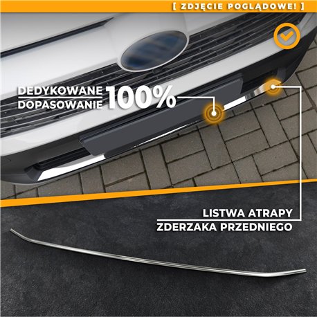 Front bumper grille trim for Volkswagen VW Tiguan PRE-FL 2016-2020